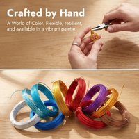 10Pcs Non-Elastic Aluminum Craft Wire DIY 1mm Diameter Jewelry Beading Wire Multiple Colors Bendable Aluminium Craft Wire