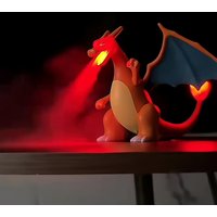 New Creative Cartoon Treasure Cute Fire-Breathing Dragon Humidifier Desktop Ornaments Toys Small Dolls Hand-Made Gifts