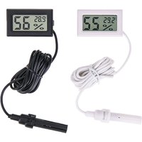 Mini LCD Digital Thermometer Hygrometer High Precision Temperature Humidity Monitor For Reptile Pet Aquarium Incubator Tank Acce