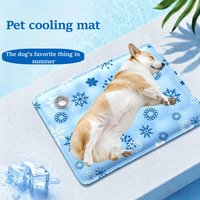 Dog Cooling Mat Summer Ice-Cooled Pet Cooling Bed Portable and Durable Indoor and Outdoor Use for Small Large Dogs