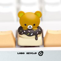 Rilakkuma Kawaii Keycap Keyboard Attachment Personality Decor Single Cute Anime Keycaps Accessories Esc Otaku Girl Surprise Gift