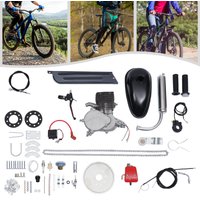 100CC 2-Takt-Fahrradmotor-Set, Benzinmotor-Kit zur Modifizierung der Geschwindigkeit, 44 Zähne, Einzylinder, Luftkühlung