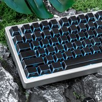 Shadow Keycap Side Print Edge Backlit PBT Shine Through White Black Macarons Cherry Profile 136 Key cap MX Gamer Keyboards AULA