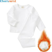 Fashion Solid Toddler Girl Pajamas Set Cotton Long Sleeve Warm Pajamas Pants 2 PCS Winter Pajamas for Kids 1-9 Years