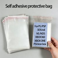 100PCS Self Adhesive ProtectiveBagFor PS1 2 3 NS NS2 Box PS4 Iron Box PS5 Box PSP PSV Xboxone Wii Box Dustproof Moisture Proof