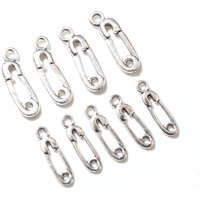 50pcs 19x6mm 16x5mm Antique Silver Plated Paper Clip Handmade Charms Pendant:DIY for bracelet necklace