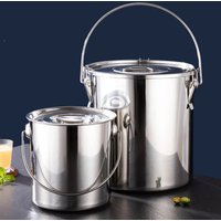 Stainless Steel Stock Pot Saucepan Large Capacity Deep Stock Pot with Lid for Cooking Boiling Soup Stew Kitchen Supplies