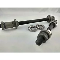 Portable Bicycle Axles Rear Front Axle Set Front Rear Wheel Hub Axle Hollow Shaft MTB Road Bike Bicycle Parts