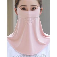 AliExpress NONE Women Sun Protection Face Mask Cycling Neck Gaiter Ice Silk Breathable Vents Thin Lightweight Hiking Driving Ladies Face Cover