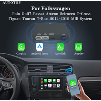 AUTOTOP Bezprzewodowy CarPlay Android Auto dla Volkswagen VW Golf 7 Polo Passat Arteon Scirocco T-Cross Tiguan Touran T-Roc MIB MIB