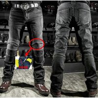 Komine-dżinsy motocyklowe męskie, dżinsy motocyklowe męskie, wyposażeniem ochronnym, ochraniacze na kolana YJF