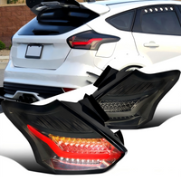 LED Tail Lights for Ford Focus Hatchback 2015-2018 DRL Taillight Turn Signal Highlight Dynamic