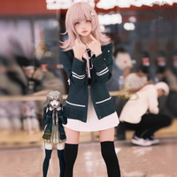 Nanami ChiaKi Cosplay Costume Long-sleeved Jacket Short Skirt Loli Skirtst High School Students Uniform Wig