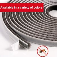 5/10/20M New Home Windproof Tape Sealing Strip Pile Weatherstrip Home Door Window Sound Insulation Dust Strip Weather Stripping