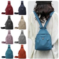 New Oxford Fabric Backpack Multi Layer Large Capacity Chest Bags Multi-purpose Waterproof Shoulder Bag Outdoor Hiking