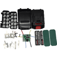 18V 21V Screwdriver Battery Case 5X 10X 15X 18650 Holder 5S 50A Bms Welding Nickel, Suitable for Use with 6Ah to 14Ah Electric Drills