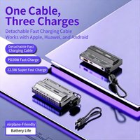 5000mAh Battery Charger Case DIY Power Bank Box PD 20W Fast Charging Portable Battery Charge Storage Box Charger without Battery