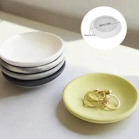 Silicone Circular Tray Mold, Suitable For Diy Coasters, Jewelry Trays, Candle Holders, Compatible With Resin Clay Concrete