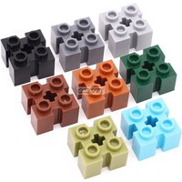 Marumine MOC 90258 2x2 with Groove & Axle Hole DIY Classic Creative Assembly Building Blocks Kids Educational Toy Accessories