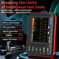 ZOYI ZT-700 4-in-1 Handheld Oscilloscope 10MHz - Portable Signal Generator DAP Emulator Offline Downloader
