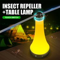 ABS Outdoor Desktop Fly-killing Fan Silent And Efficient Fly Repellent Warm Light And White Light.