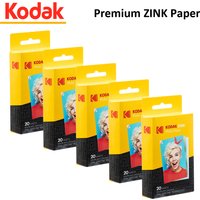 20 40 60 80 100 Sheets Kodak Original Zink Photo Paper 2"x3" Premium Compatible Kodak with Kodak Smile Kodak Step PRINTOMATIC