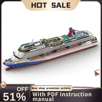New 4235Pcs Moc Carnival Dream Cruise Ship City Port Modular Model Diy Technology Creative Ideas Kids Toy Gift Custom Puzzles