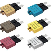 Manual Reset Fuses Circuit Breaker 5A 7.5A 10A 15A 20A 25A 30A ATC/ATO Resettable Fuse for Auto Boat Circuits Protection