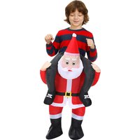 Hot Christmas Santa Claus Inflatable Costumes Anime Mascot Party Cosplay Costume Dress Suit for Adult Kids
