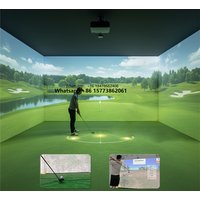Luxury Immersive Holographic Projection Virtual Golf Simulator System for Golf Clubs