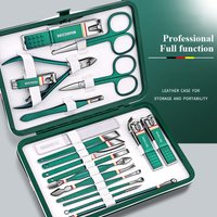 9-19 teile/satz Nagel Cutter Set Edelstahl Nagel Clippers Set Mit Falten Tasche Maniküre Kits Schere Make-Up schönheit Werkzeug