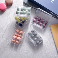 4Pcs Cute Bear Lens Container Women INS Contacts Lens Case Men Color Contact Lenses Storage Box Portable Travel Set