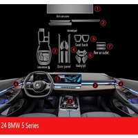 For Bmw 5 Series I5 520i 530 540 G60 2025 2024 Tpu Transparent Film Car Interior Protection Sticker Center Console Accessories