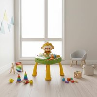 Musical Activity Table Multifunction Toddler Learning Table Interactive Baby Music Station LED Lights Kids Toy Fine Movement