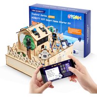 ACEBOTT DIY Smart Home Kit for Arduino Kit Robot Starter Automation Projects Wooden House Learning Kit for ESP32