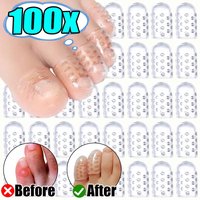 2026 Summer Transparent Silicone Toe Covers Anti-Friction Breathable Toes Protector Prevents Blisters Toe Caps Cover Foot Care