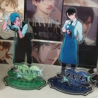 2Pcs/Lot Ivan Till Waiter Series Acrylic Stand Alien Stage Anime Goods Collection Accesorios Cute Figure Display Desk Decor Gift