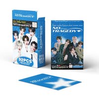 60Pcs TWS NO TRAGEDY Album Lomo Cards with 32Pcs Stickers, Korean Idol HD Photocards for Collection, Decor and Gifts