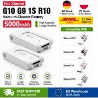 Ersatzakku 25,2V 5000mAh Li-Ion für Xiaomi Staubsauger G9 G10 T10 R10 S1, kompatibel mit DGDXT-7S1P-001, wiederaufladbarer Hochleistungsakku, lange Laufzeit, sichere und zuverlässige Leistung,