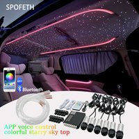 1/6 Head Split Line Meteor Machine Starry Sky Top, APP Colorful Ceiling Atmosphere Light, Modified Car Starry Sky Light