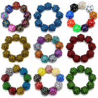 DND polyhedral dice (D20 dice, 10 pcs , suitable for compatible DND RPG MTG role-playing tabletop games