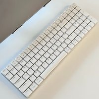 Low Profile Ultra Slim KeyCaps Choc Minimalist Black White PBT Key Caps for Kailh 1350 Wireless Bluetooth Mechanical Keyboard