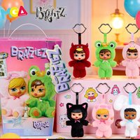 Genuine MGA Bratz Bratziez Keychain Blind Box Bunny Outfit Anime Figure Black Cat Outfit Mystery Box Model Ornament Gift