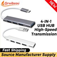 4 in 1 USB HUB USB-C HUB 4 Ports USB 3.0/2.0 Adapter PD SD TF for Macbook Air M1 IPad Pro RJ45 Computer Notebook Accessories