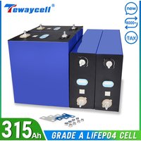 Tewaycell 3.2V 315Ah 320Ah Lifepo4 Lithium Ion Battery 12V 24V 48V Rechargeable Battery Pack for DIY Home Energy Storage