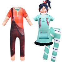 Anime Vanellope von Cos Schweetz Cosplay Costume W-Wreck-It Cos Ralph Suit Pants Halloween Outfits Clothes for girls boys Party