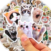 AliExpress LOLEDE 100/500/1000pcs Funny Cat Stickers Cartoon Cute Decals Toy Stationery Guitar Phone Bicycle Laptop Luggage Graffiti Kids Sticker