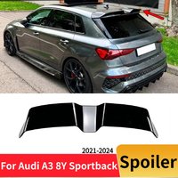 Racing Rear Wing Spoiler Trunk Lip Tail Styling Tuning Accessories Glossy Black Body Kit For Audi A3 8Y Sportback 2021-2024