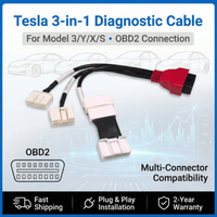 For Tesla Model 3 YX S OBD Diagnostic Car Tools 26Pin/12PIN/20PIN Male Female to 16Pin Cable dla TSL CAN to 0BD2 test connector