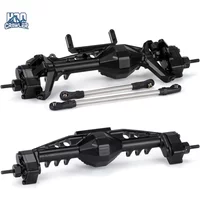 HooCrawler CNC Aluminum Offset Pumpkin Portal Axle with Servo Mounts for 1/10 RC Crawler Axial SCX10 III AR45 LCG Chassis